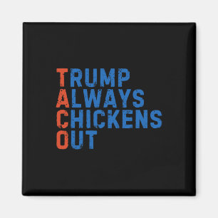 Íman Meme Taco Engraçado Trump Sempre Desiste Tarifa M