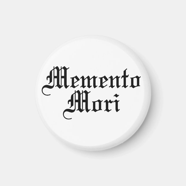 Íman Memento Mori - Frase Latina (Frente)