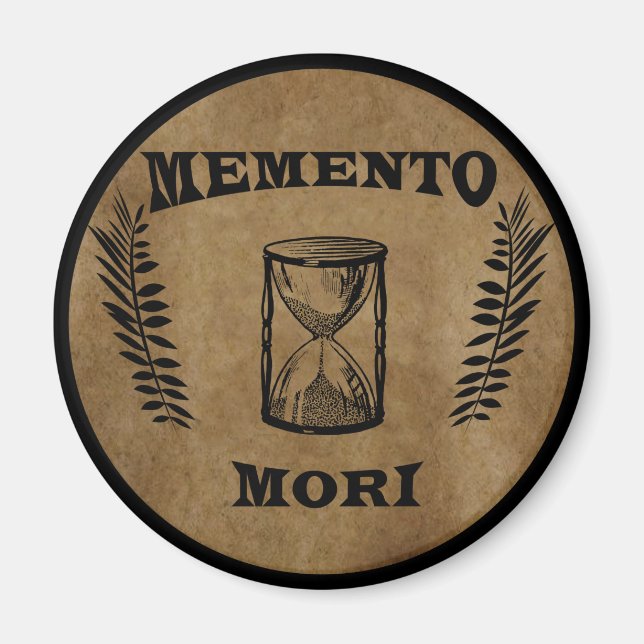 Íman memento mori hourglass (Frente)