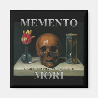 Íman Memento Mori - Lembre-se que você vai morrer