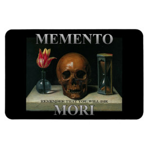 Íman Memento Mori - Lembre-se que você vai morrer