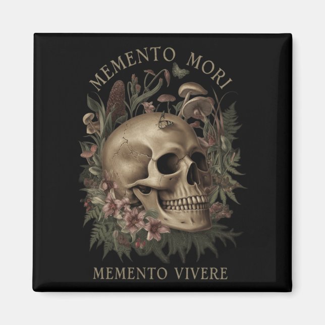 Íman Memento Mori Memento Vivere - Filosofia &amp; Lat (Frente)
