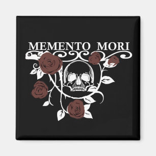 Íman Memento mori rosas vermelhas