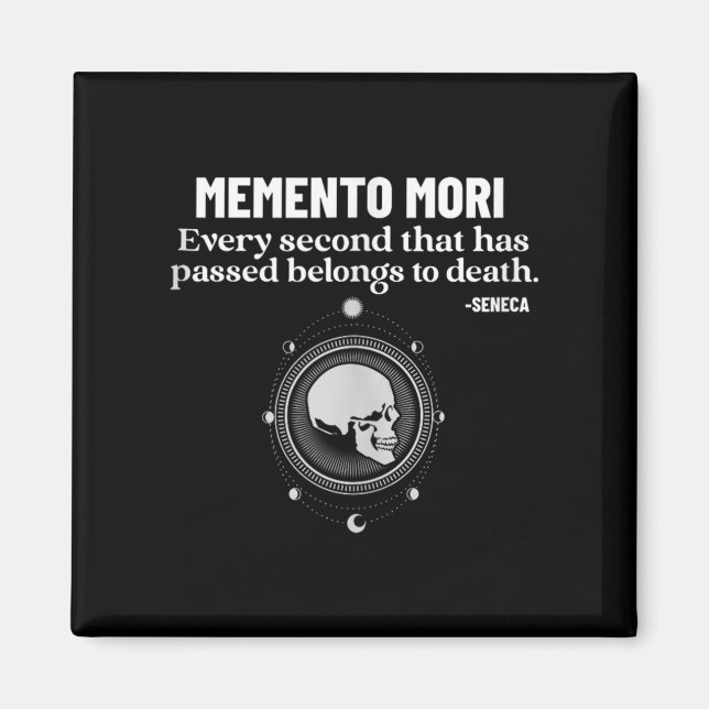 Íman Memento Mori Seneca Stoicismo Filosofia Estática (Frente)