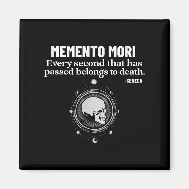 Íman Memento Mori Seneca Stoicismo Filosofia Estática (Frente)