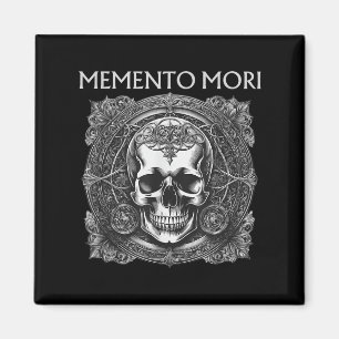 Íman Memento Mori Skull Filosofia Estática Homens Mulhe