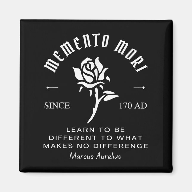 Íman Memento Mori Stoicismo Marcus Aurelius Stoic Philo (Frente)