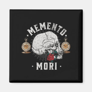 Íman Memento Mori Vintage - Crânio - Tanque de Filosofi