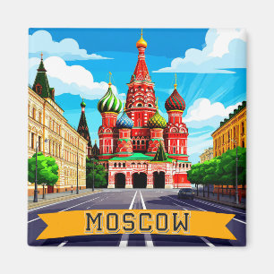 Íman 🧲 Memória da Cidade de Moscou Rússia