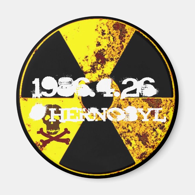Íman Memória de Chernobyl anti nuclear (Frente)