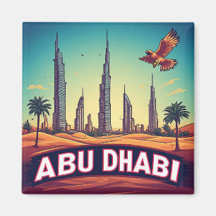 Íman 🧲 Memória de Férias Costeiras em Abu Dhabi UAE 🌊