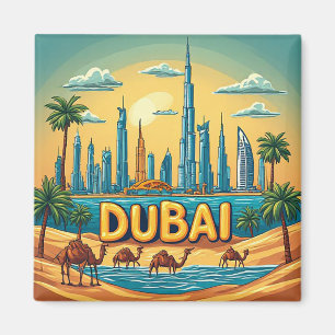 Íman 🧲 Memória de Férias de Aventura em Dubai dos Emir