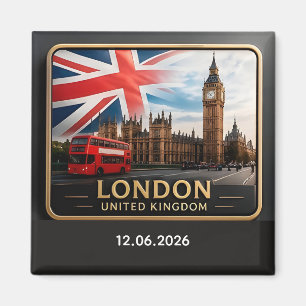 Íman 🧲 Memória de Férias do Horizonte de Londres Ingla
