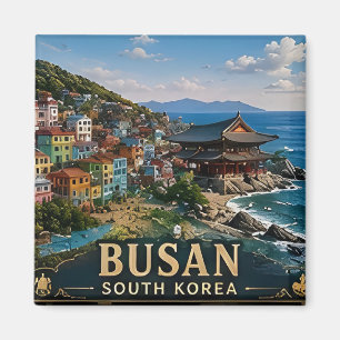 Íman 🧲 Memória de Férias em Busan Coreia do Sul para V