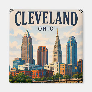 Íman 🌆 Memória de Férias em Cleveland Ohio Visita ao C