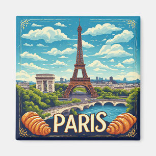 Íman 🧲 Memória de Férias em Paris França Para Viajante