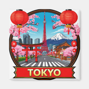 Íman 🧲 Memória de Férias em Tóquio no Japão 🌆