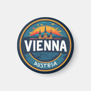 Íman Memória de Férias em Viena Áustria Para Amantes de