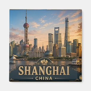 Íman 🏙️ Memória de Férias em Xangai China Para Viajant