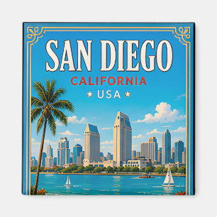 Íman 🌊 Memória de Férias na Praia de San Diego Califór