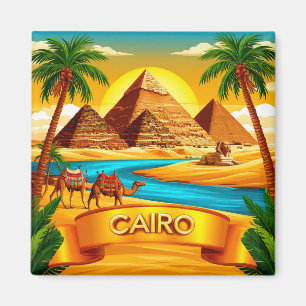 Íman 🧲 Memória de Férias no Cairo Egito Da Sua Viagem