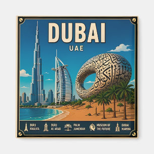 Íman 🧲 Memória de Viagem de Dubai UAE 🏜️