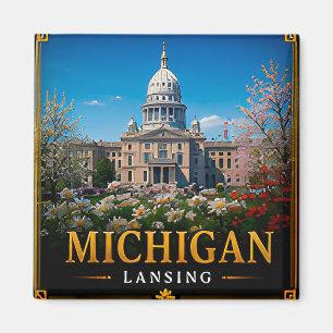 Íman 🗺️ Memória de Viagem de Michigan para Viajantes d