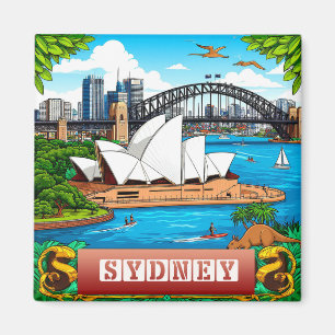 Íman 🌊 Memória de Viagem do Porto de Sydney para Visit