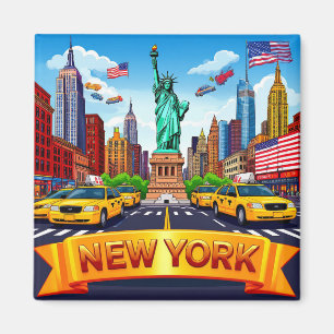 Íman 🧲 Memória de Viagem Nova York NYC 🌎