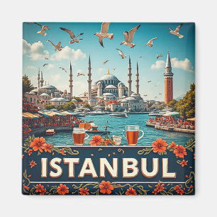 Íman 🧲 Memória de Viagem para Istambul Turquia 🧲