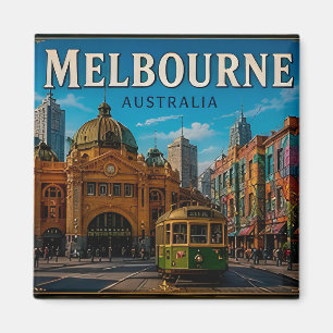Íman 🧲 Memória de Viagem para Melbourne Austrália para