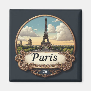 Íman 🧲 Memória de Viagem para Paris França para Coleçã