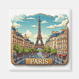 Íman 🧲 Memória de Viagem para Paris França para Férias