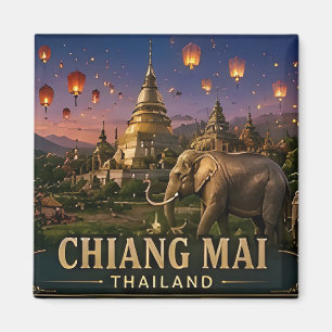 Íman 🧲 Memória de Viagem para Visitantes de Chiang Mai