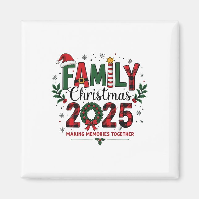 Íman Memória do Fazer de Combinação de Natal 2025 (Frente)