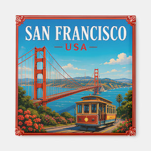 Íman 🌉 Memória do Golden Gate de São Francisco da Visi