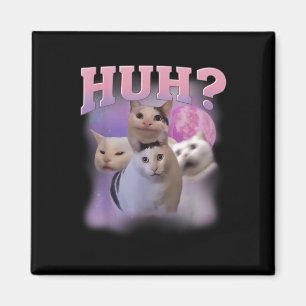 Íman Memória Engraçada Huh Gato De Camisa Gato Soa Humo