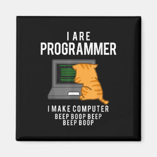 Íman Memória Engraçado do Programador de Cat do Computa