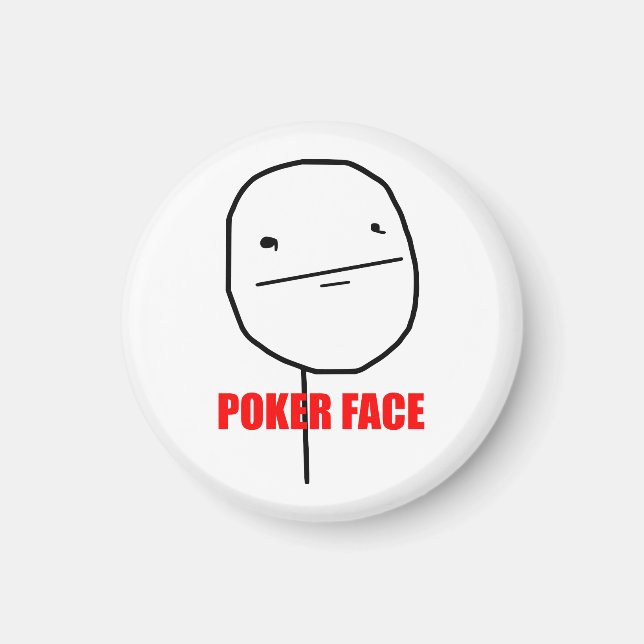 Íman Memória Poker Face (Frente)