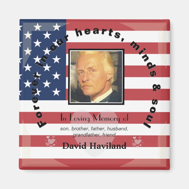 Íman Memorial American Flag Magnet HAMbWG (Frente)