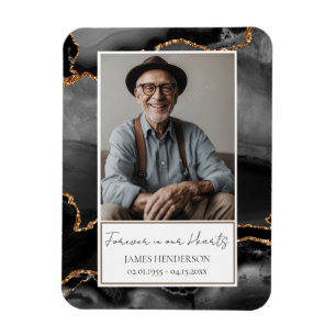 Íman Memorial Black e Dourada Galeria de Fotos