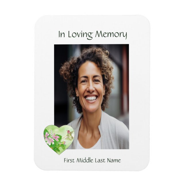 Íman Memorial, Celebração da Vida, Serviço Hummingbird (Vertical)