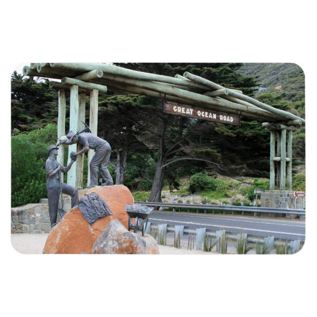 Íman Memorial da Estrada do Oceano excelente - ímã (Horizontal)