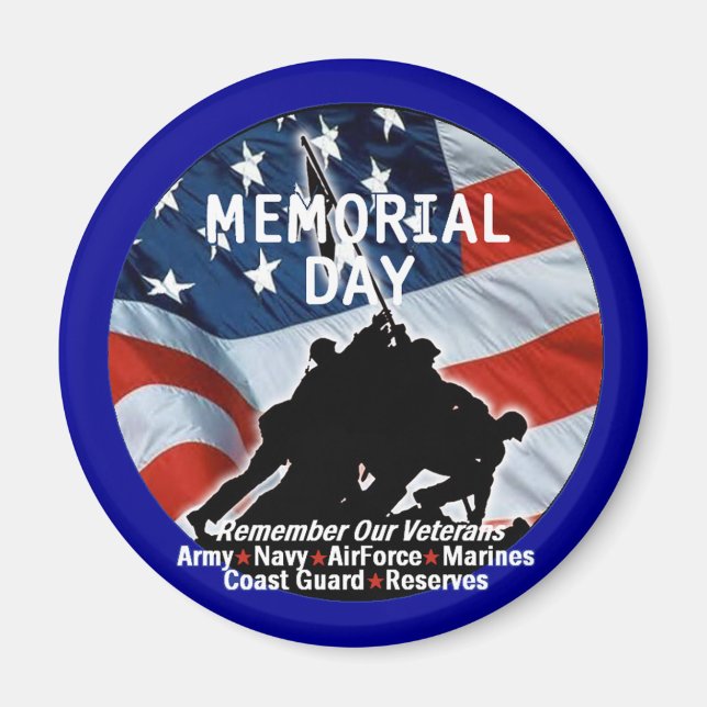 Íman Memorial Day Magnet (Frente)