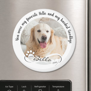 Íman Memorial de Cachorro Favorito Olá Mais Difícil Ade