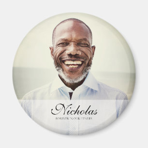 Íman Memorial de Fotografias Clássico e Simples