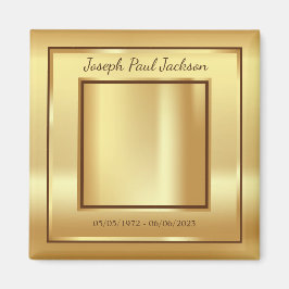 Íman Memorial de Fotografias Dourada