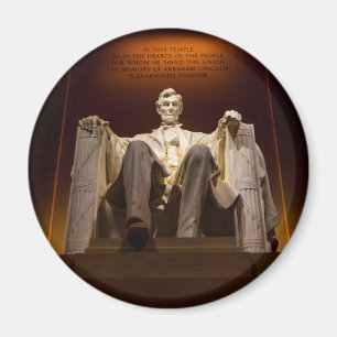 Íman Memorial de Lincoln na noite - C.C. de Washington