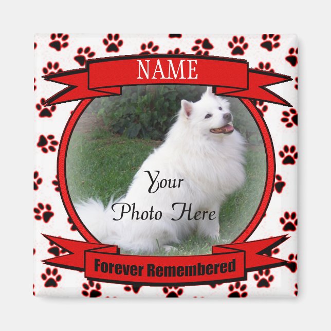 Íman Memorial do Cachorro ou do Gato Keepsael (Frente)