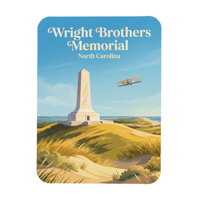 Íman Memorial dos Irmãos Wright Kitty Hawk Carolina do  (Vertical)